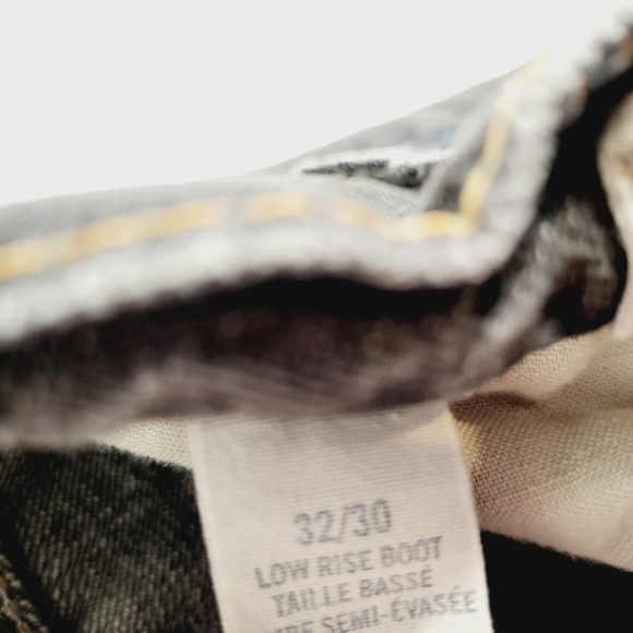 Men's American Eagle Black Jeans Low Rise Boot 32 / 30 - Picture 6 of 7